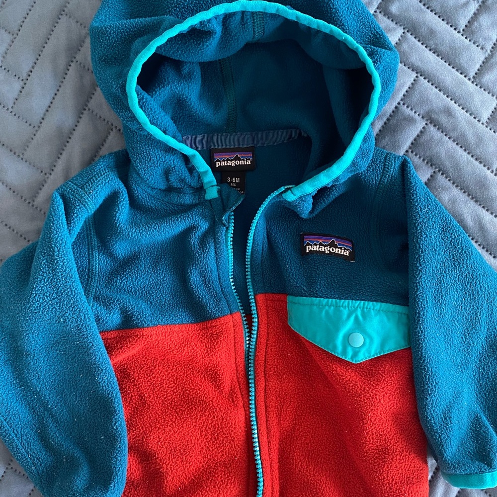 Patagonia fleece, size 3-6 months